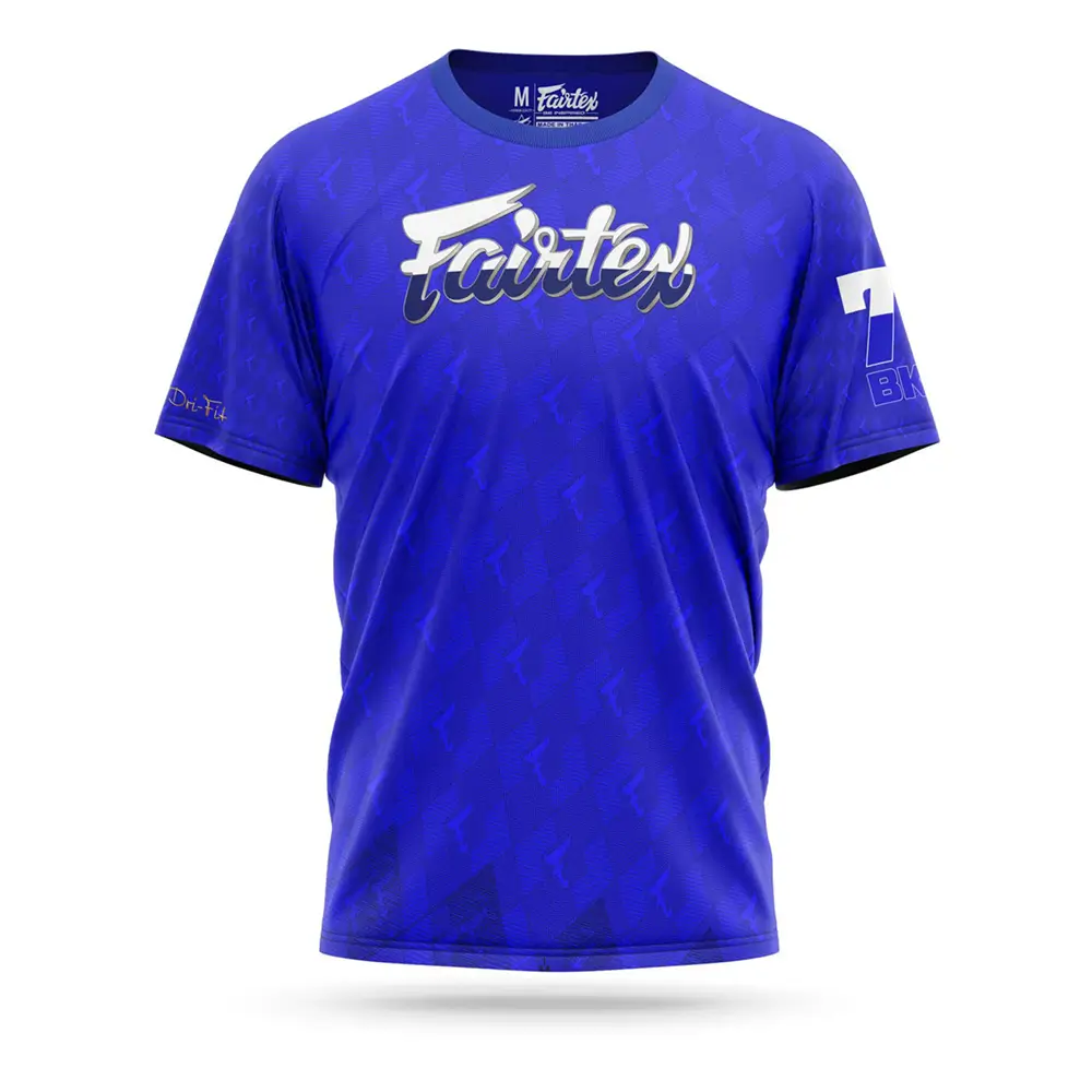 Fairtex TST172 Dri Fit T-Shirt Blue 1 Fairtex TST172 Dri Fit T-Shirt Blue