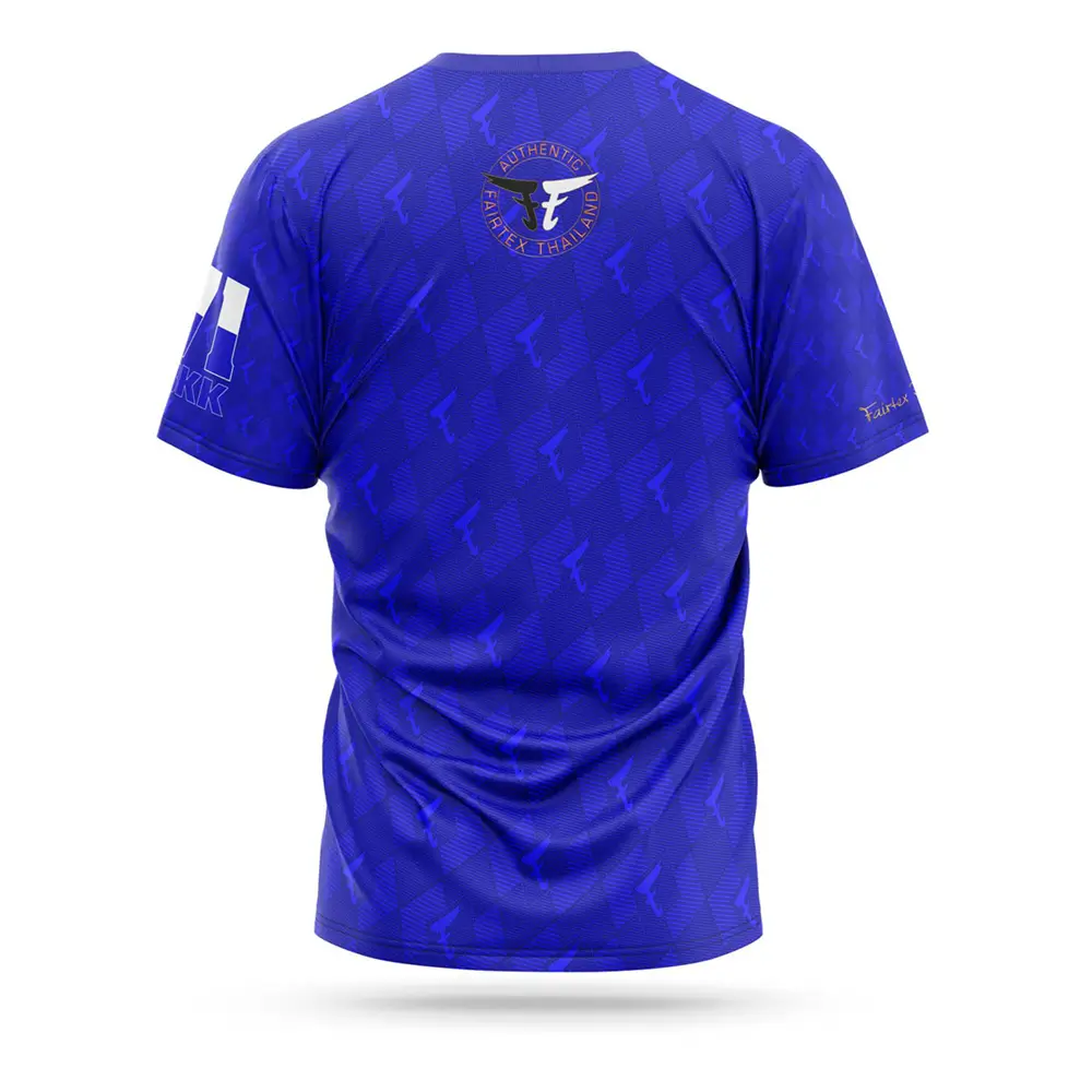 Fairtex TST172 Dri Fit T-Shirt Blue 2 Fairtex TST172 Dri Fit T-Shirt Blue - Image 2