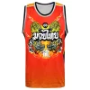 TUFF TT104 Tank Top Red Chinese Dragon And Tiger
