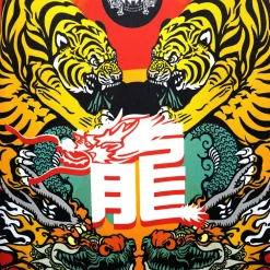 TUFF TT104 Tank Top Red Chinese Dragon And Tiger -Fight Gear Shop tuf tt104 5