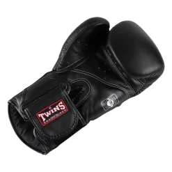 Twins BGVL6 Black Muay Thai Gloves -Fight Gear Shop twins bgvl6 black 4