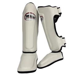 Twins SGS10 White-Black Double Padded Shin Guards